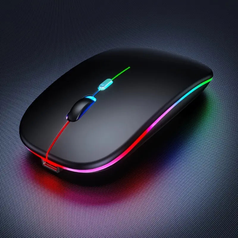 Wireless 2.4GHz Rechargeable Mouse with RGB Lighting