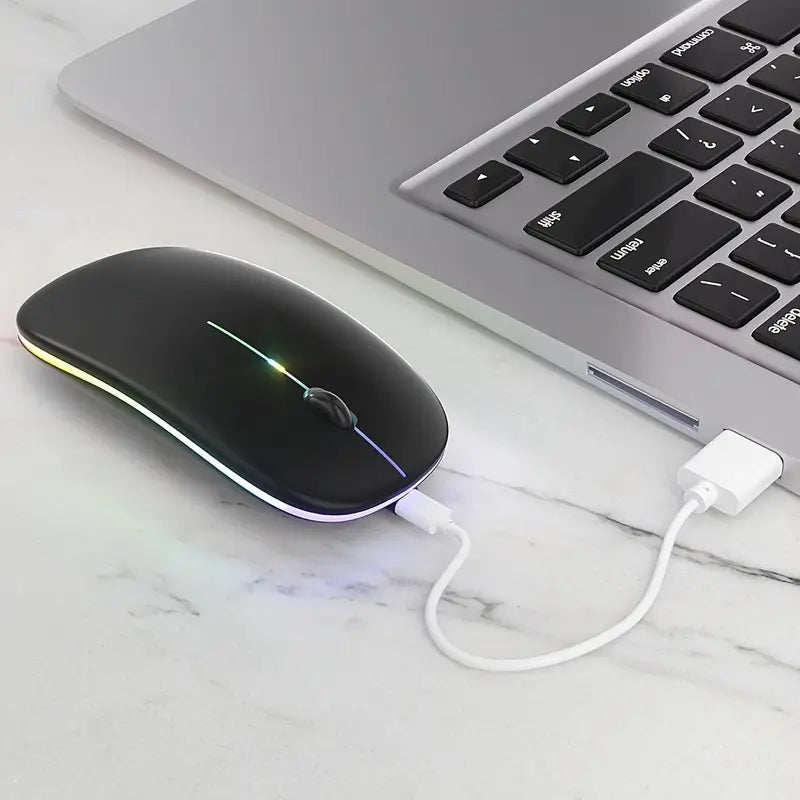 Wireless 2.4GHz Rechargeable Mouse with RGB Lighting