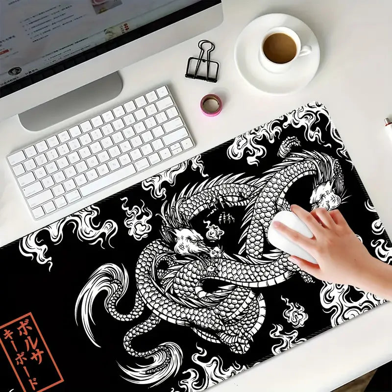 Black Dragon Large E-sport Mouse Pad
