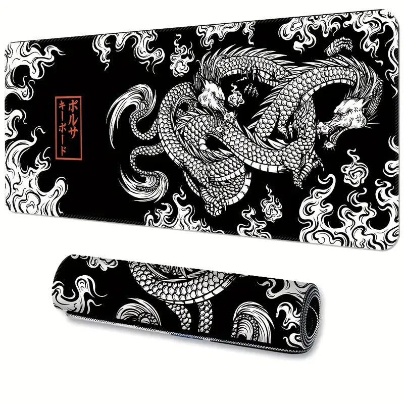 Black Dragon Large E-sport Mouse Pad