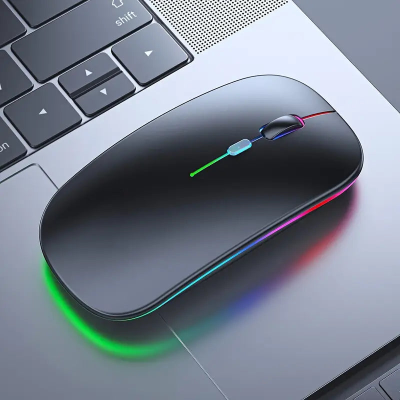 Wireless 2.4GHz Rechargeable Mouse with RGB Lighting
